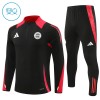 Bayern Munich Sweat d'Entraînement Quarter-Zip 2024-25 Noire Pour Enfant